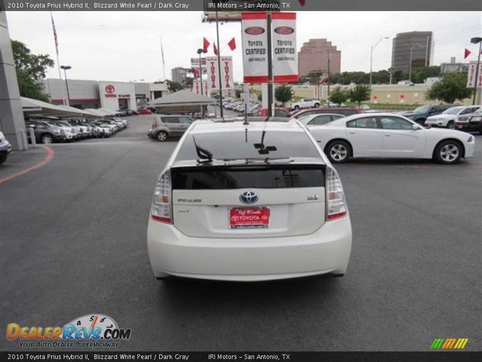 2010 Toyota Prius Hybrid II Blizzard White Pearl / Dark Gray Photo #6