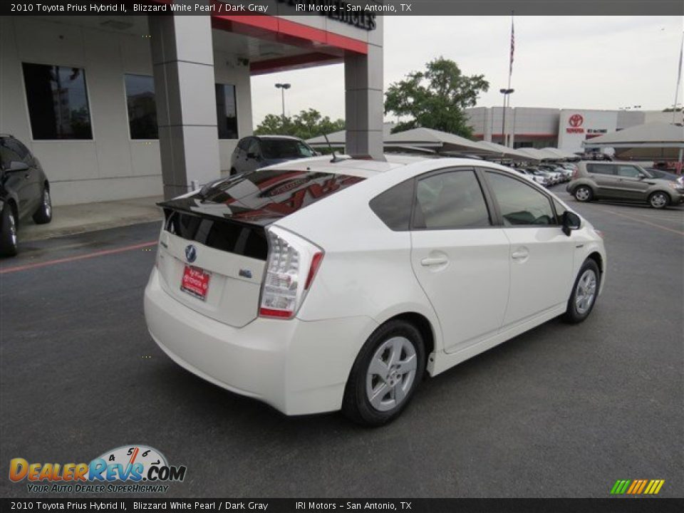 2010 Toyota Prius Hybrid II Blizzard White Pearl / Dark Gray Photo #7