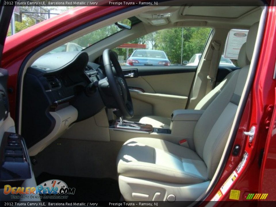 2012 Toyota Camry XLE Barcelona Red Metallic / Ivory Photo #7