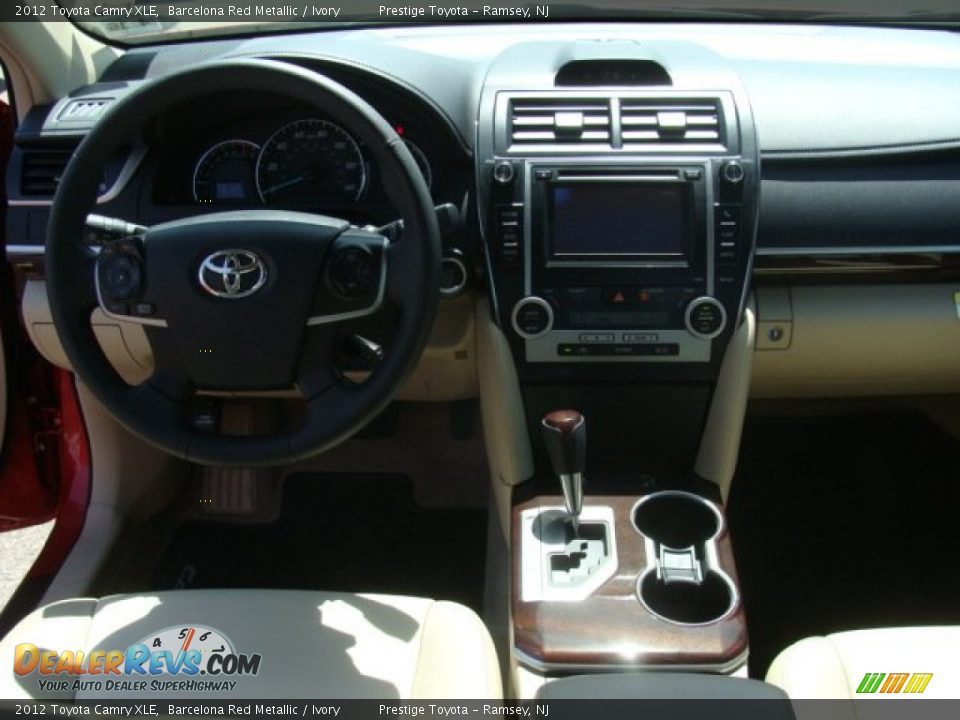 2012 Toyota Camry XLE Barcelona Red Metallic / Ivory Photo #9