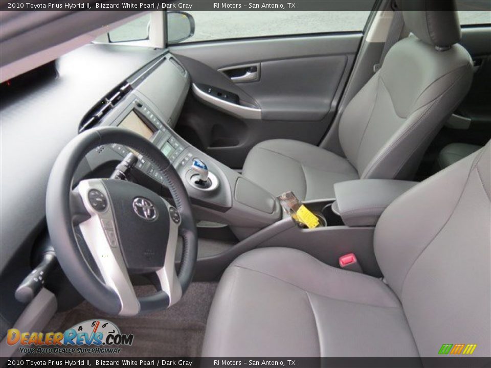 2010 Toyota Prius Hybrid II Blizzard White Pearl / Dark Gray Photo #11