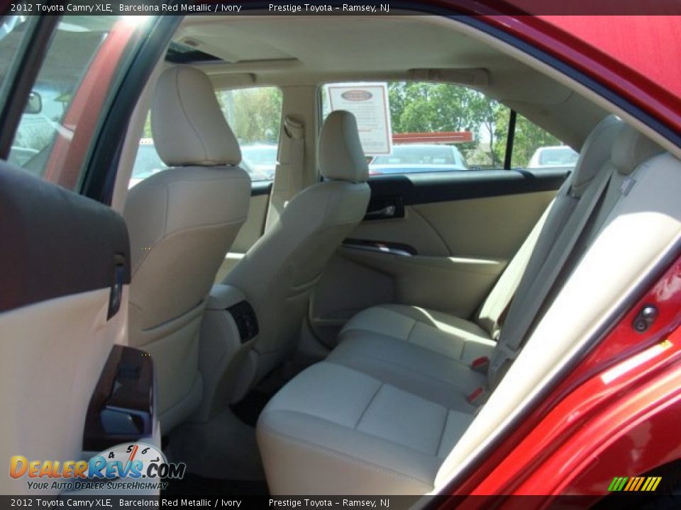 2012 Toyota Camry XLE Barcelona Red Metallic / Ivory Photo #13