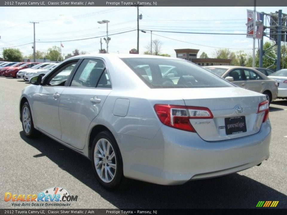 2012 Toyota Camry LE Classic Silver Metallic / Ash Photo #4