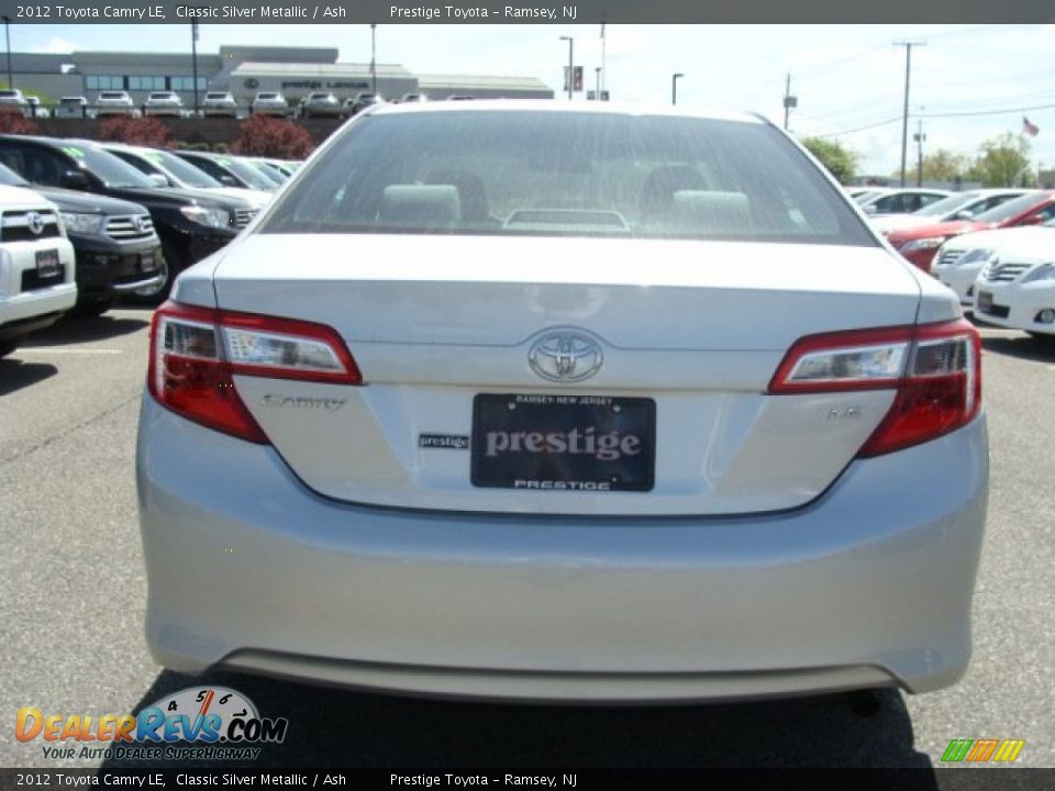 2012 Toyota Camry LE Classic Silver Metallic / Ash Photo #5