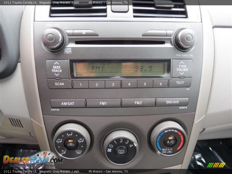 2011 Toyota Corolla LE Magnetic Gray Metallic / Ash Photo #15