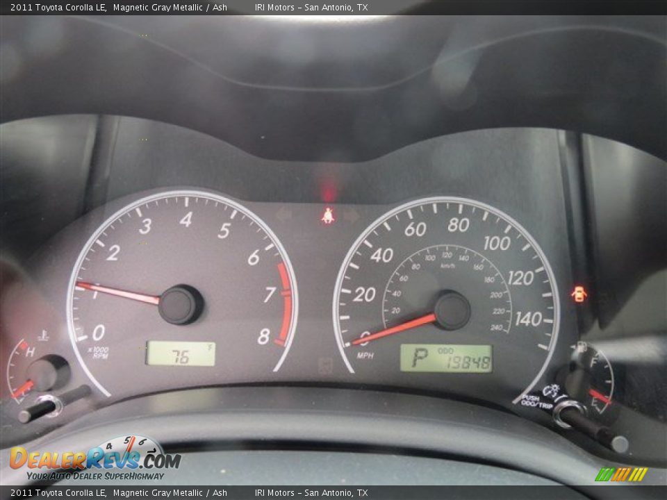 2011 Toyota Corolla LE Magnetic Gray Metallic / Ash Photo #16
