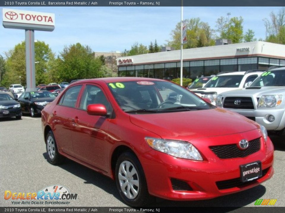 2010 Toyota Corolla LE Barcelona Red Metallic / Ash Photo #1