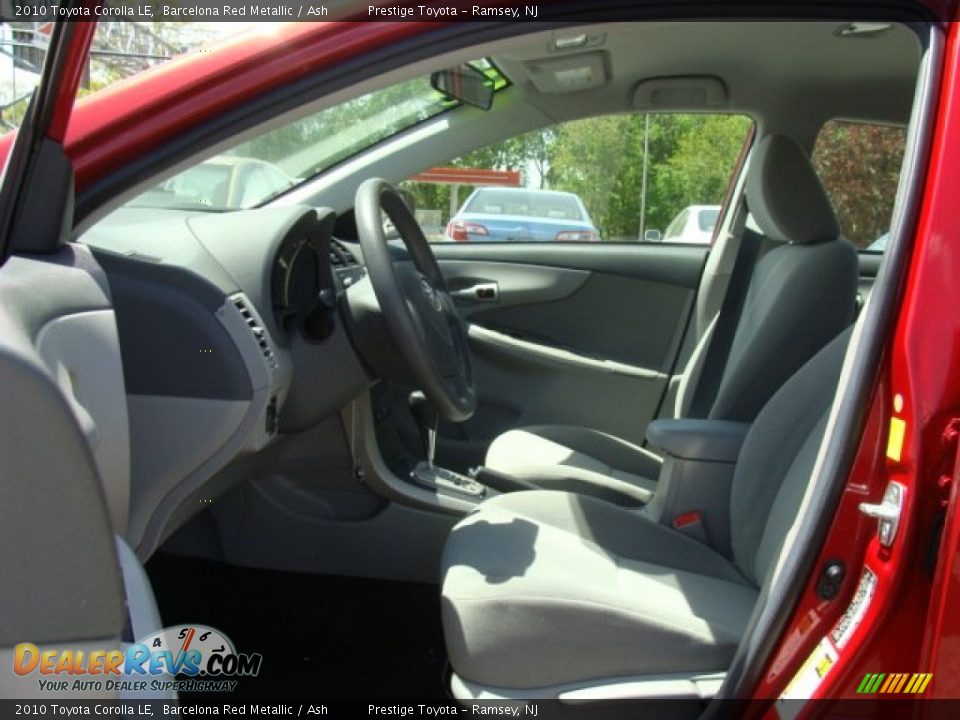 2010 Toyota Corolla LE Barcelona Red Metallic / Ash Photo #7