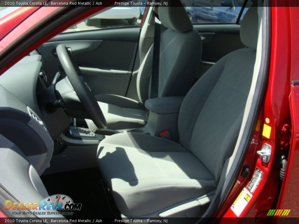 2010 Toyota Corolla LE Barcelona Red Metallic / Ash Photo #8