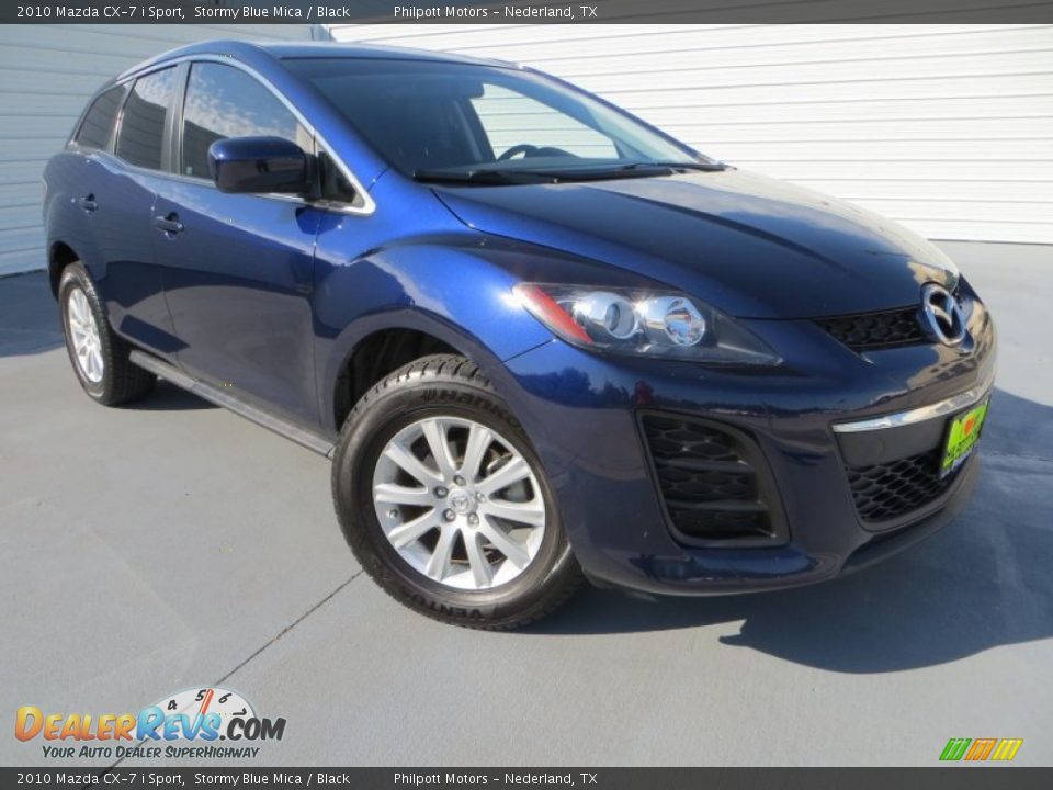 2010 Mazda CX-7 i Sport Stormy Blue Mica / Black Photo #2