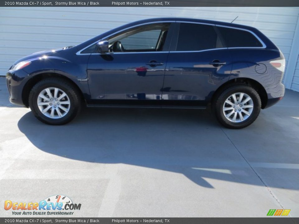 2010 Mazda CX-7 i Sport Stormy Blue Mica / Black Photo #6
