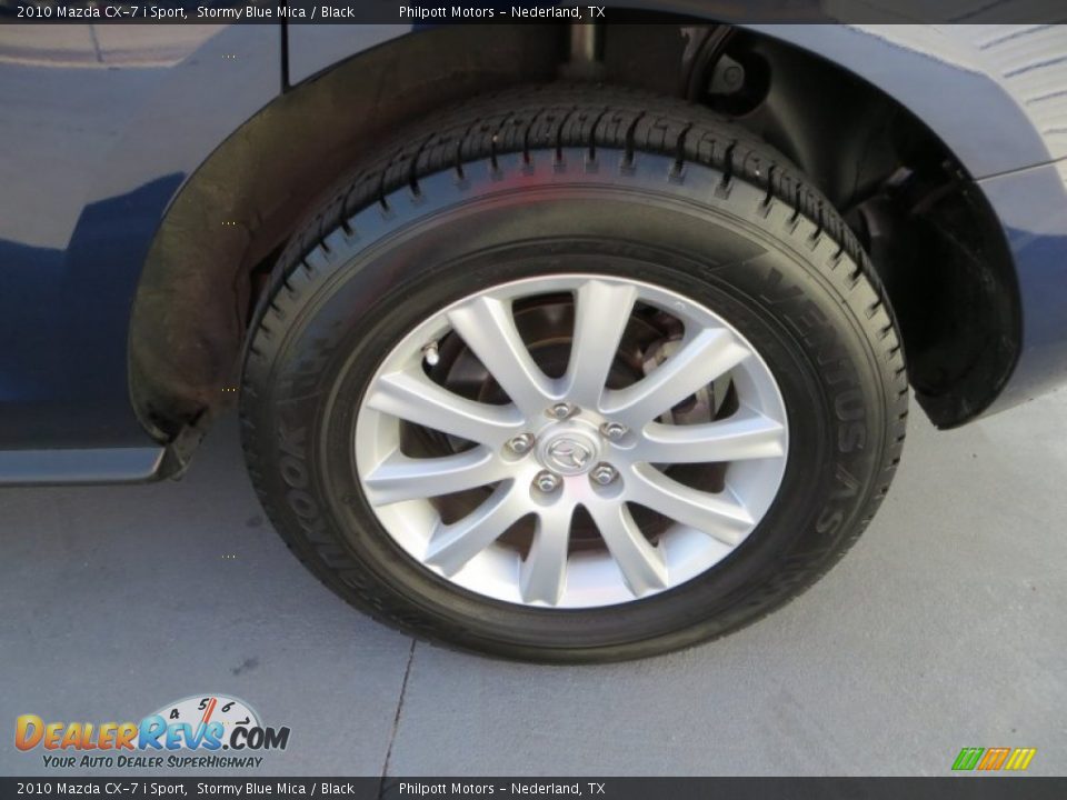 2010 Mazda CX-7 i Sport Stormy Blue Mica / Black Photo #12