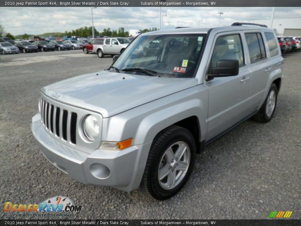 2010 Jeep Patriot Sport 4x4 Bright Silver Metallic / Dark Slate Gray Photo #3