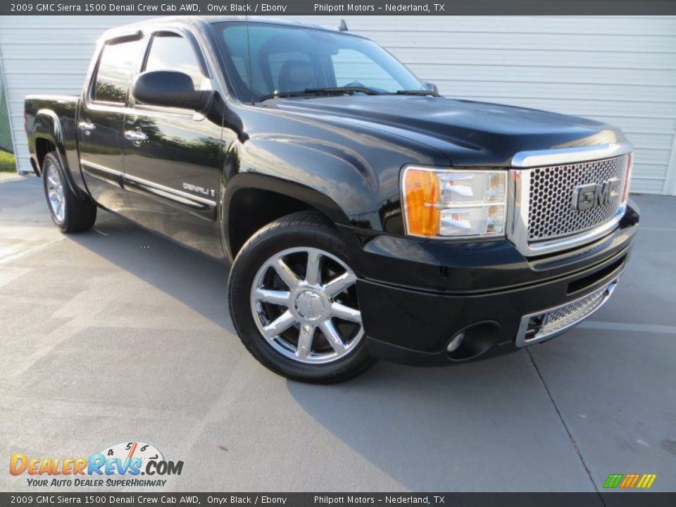 2009 GMC Sierra 1500 Denali Crew Cab AWD Onyx Black / Ebony Photo #1