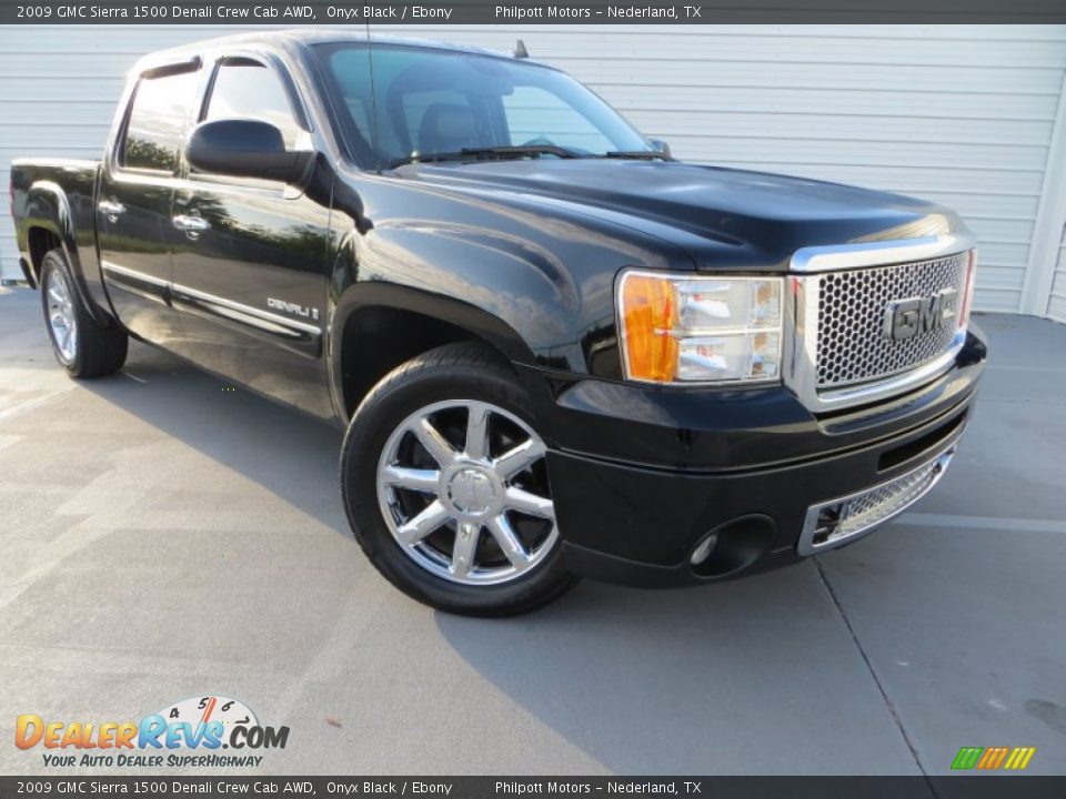 2009 GMC Sierra 1500 Denali Crew Cab AWD Onyx Black / Ebony Photo #2