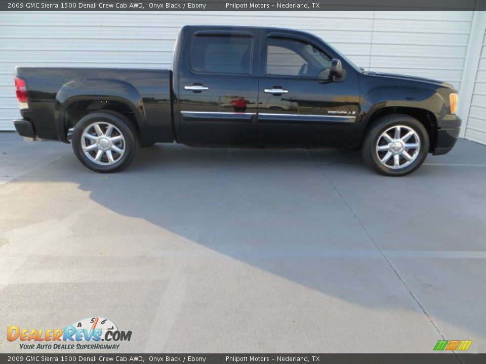 2009 GMC Sierra 1500 Denali Crew Cab AWD Onyx Black / Ebony Photo #3