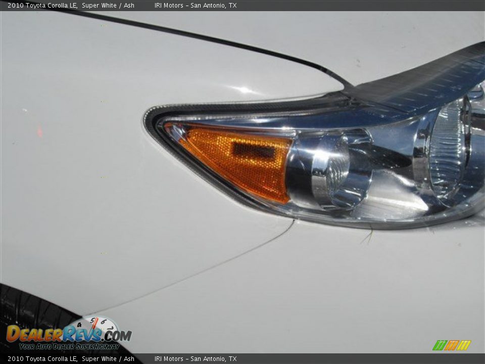 2010 Toyota Corolla LE Super White / Ash Photo #3