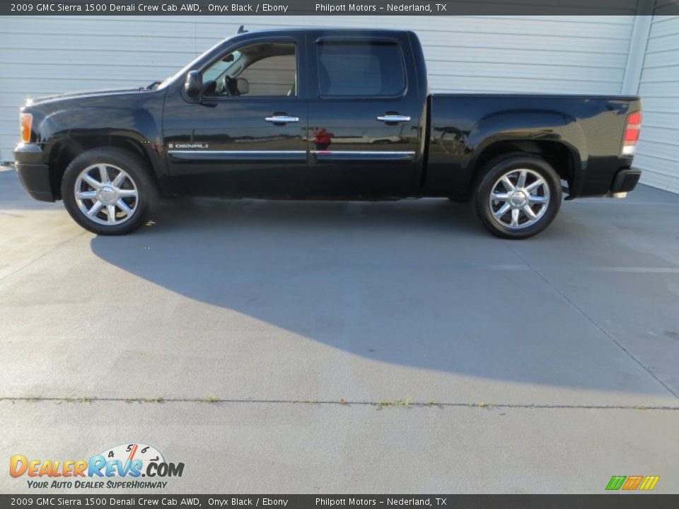2009 GMC Sierra 1500 Denali Crew Cab AWD Onyx Black / Ebony Photo #6