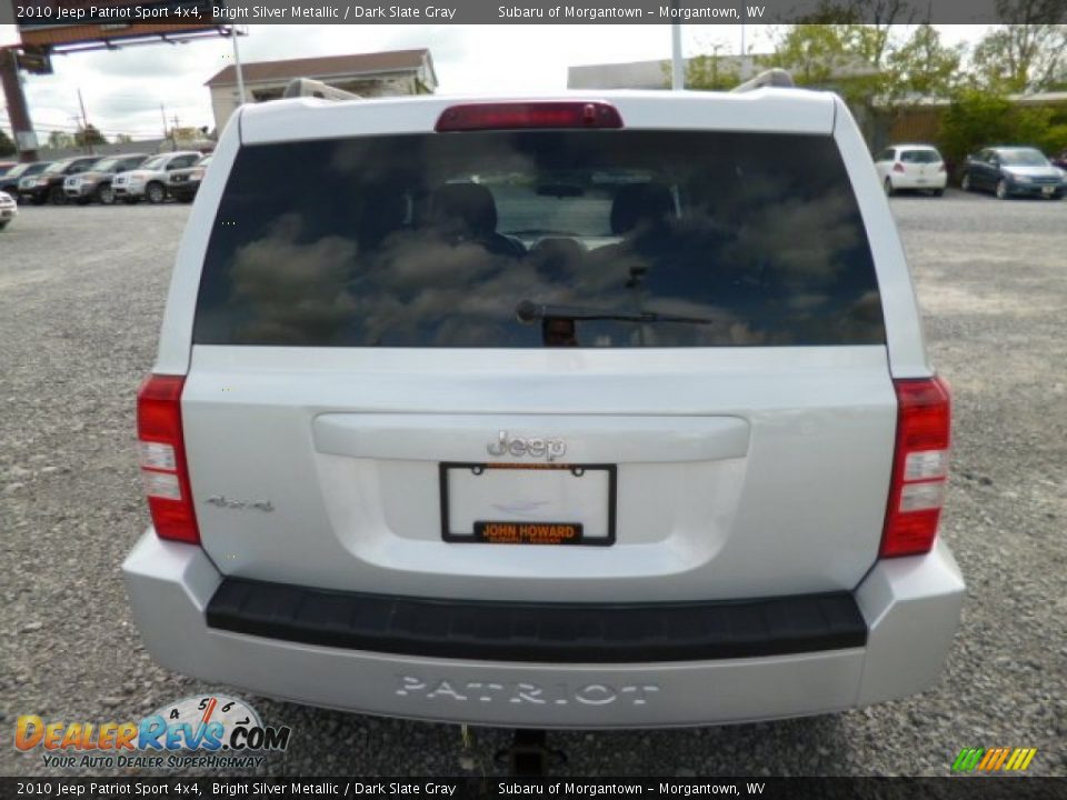 2010 Jeep Patriot Sport 4x4 Bright Silver Metallic / Dark Slate Gray Photo #10