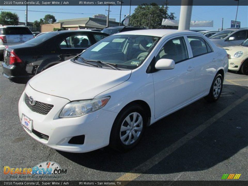 2010 Toyota Corolla LE Super White / Ash Photo #5