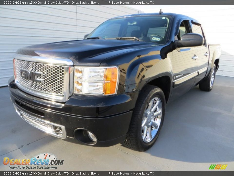 2009 GMC Sierra 1500 Denali Crew Cab AWD Onyx Black / Ebony Photo #7