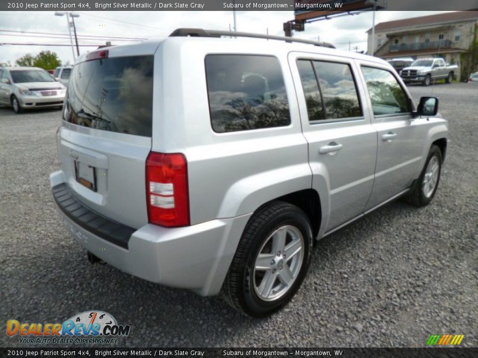 2010 Jeep Patriot Sport 4x4 Bright Silver Metallic / Dark Slate Gray Photo #11