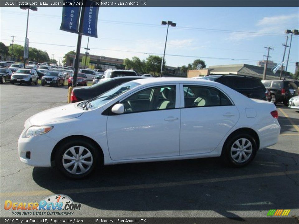 2010 Toyota Corolla LE Super White / Ash Photo #6