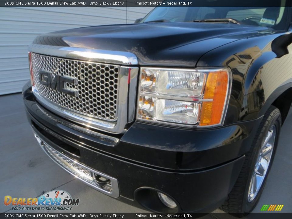 2009 GMC Sierra 1500 Denali Crew Cab AWD Onyx Black / Ebony Photo #11