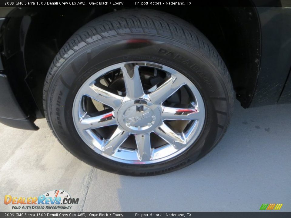 2009 GMC Sierra 1500 Denali Crew Cab AWD Onyx Black / Ebony Photo #12