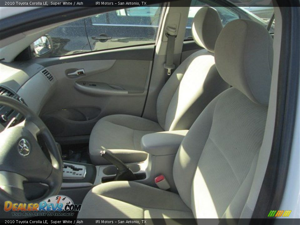 2010 Toyota Corolla LE Super White / Ash Photo #11