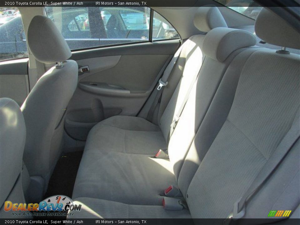 2010 Toyota Corolla LE Super White / Ash Photo #12