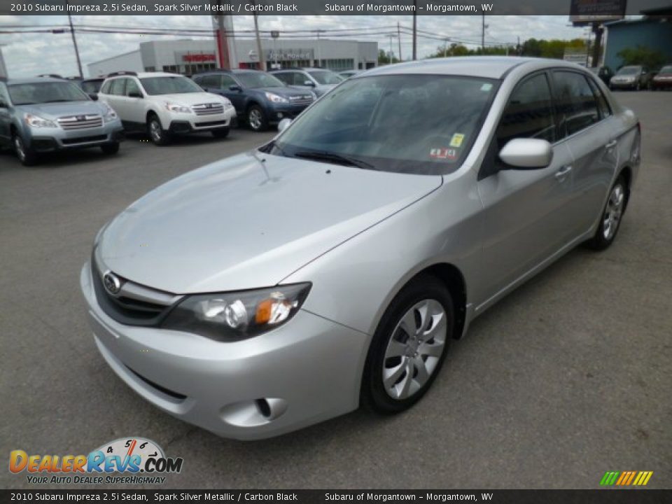 2010 Subaru Impreza 2.5i Sedan Spark Silver Metallic / Carbon Black Photo #3