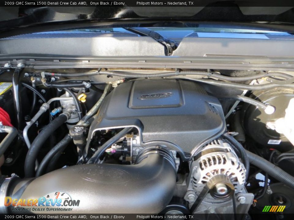 2009 GMC Sierra 1500 Denali Crew Cab AWD Onyx Black / Ebony Photo #22
