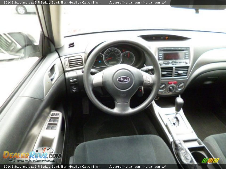 2010 Subaru Impreza 2.5i Sedan Spark Silver Metallic / Carbon Black Photo #6