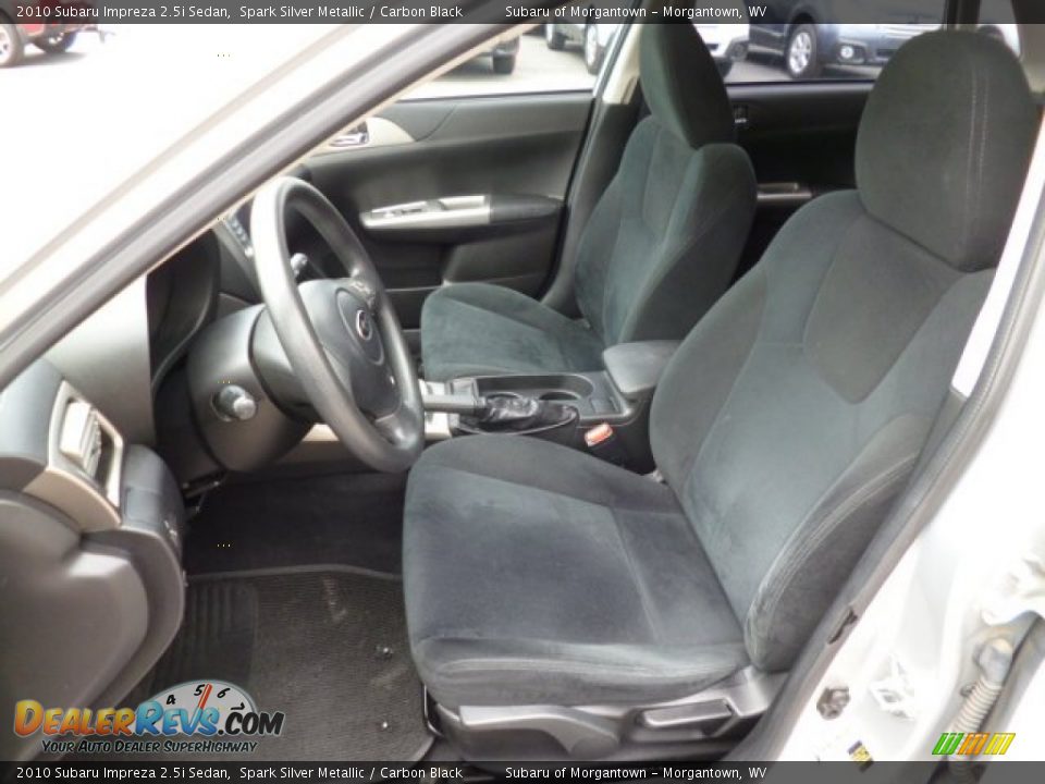 2010 Subaru Impreza 2.5i Sedan Spark Silver Metallic / Carbon Black Photo #7