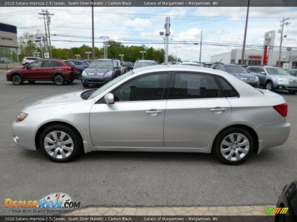 2010 Subaru Impreza 2.5i Sedan Spark Silver Metallic / Carbon Black Photo #8