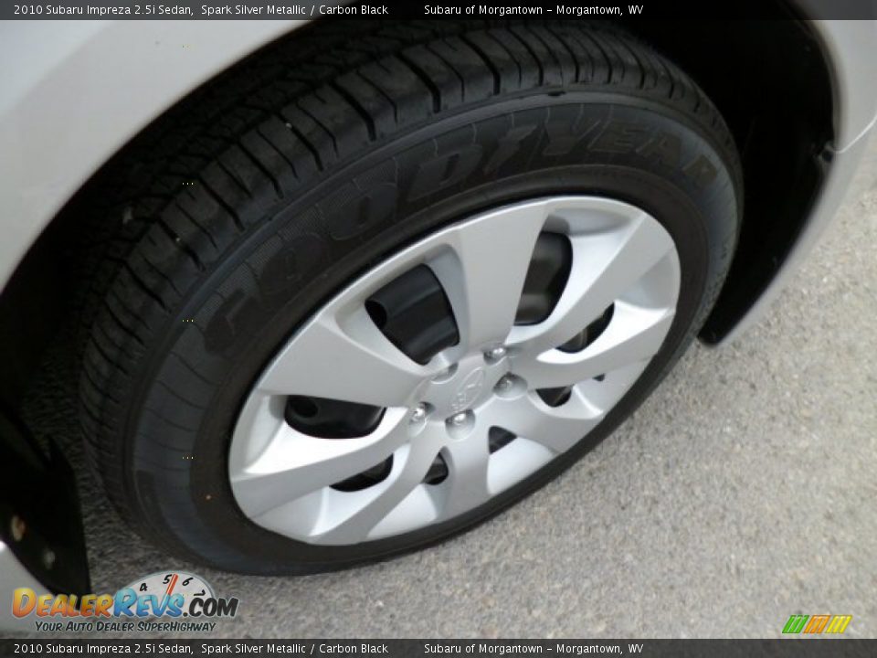 2010 Subaru Impreza 2.5i Sedan Spark Silver Metallic / Carbon Black Photo #13