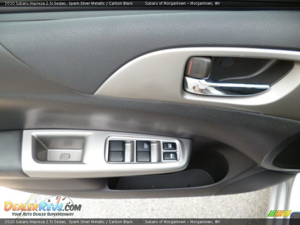 2010 Subaru Impreza 2.5i Sedan Spark Silver Metallic / Carbon Black Photo #17