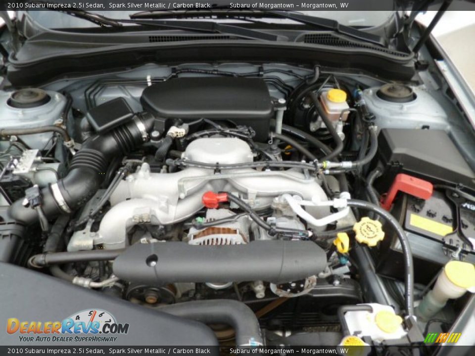 2010 Subaru Impreza 2.5i Sedan Spark Silver Metallic / Carbon Black Photo #18