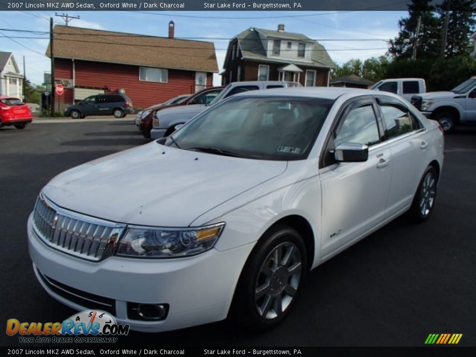 2007 Lincoln MKZ AWD Sedan Oxford White / Dark Charcoal Photo #1