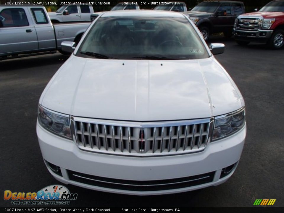 2007 Lincoln MKZ AWD Sedan Oxford White / Dark Charcoal Photo #2