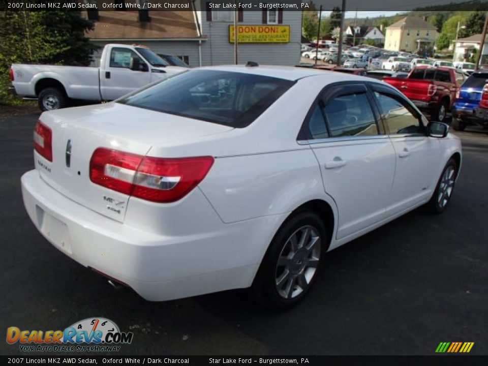 2007 Lincoln MKZ AWD Sedan Oxford White / Dark Charcoal Photo #4
