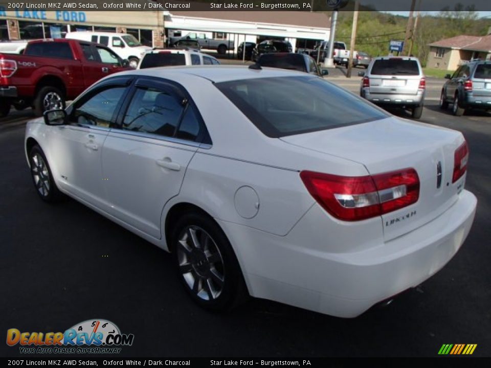 2007 Lincoln MKZ AWD Sedan Oxford White / Dark Charcoal Photo #6