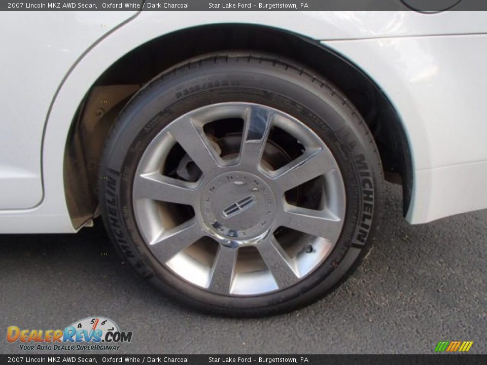 2007 Lincoln MKZ AWD Sedan Oxford White / Dark Charcoal Photo #7