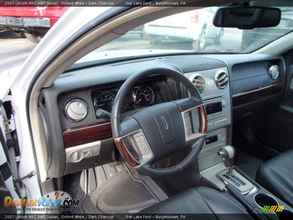 2007 Lincoln MKZ AWD Sedan Oxford White / Dark Charcoal Photo #8