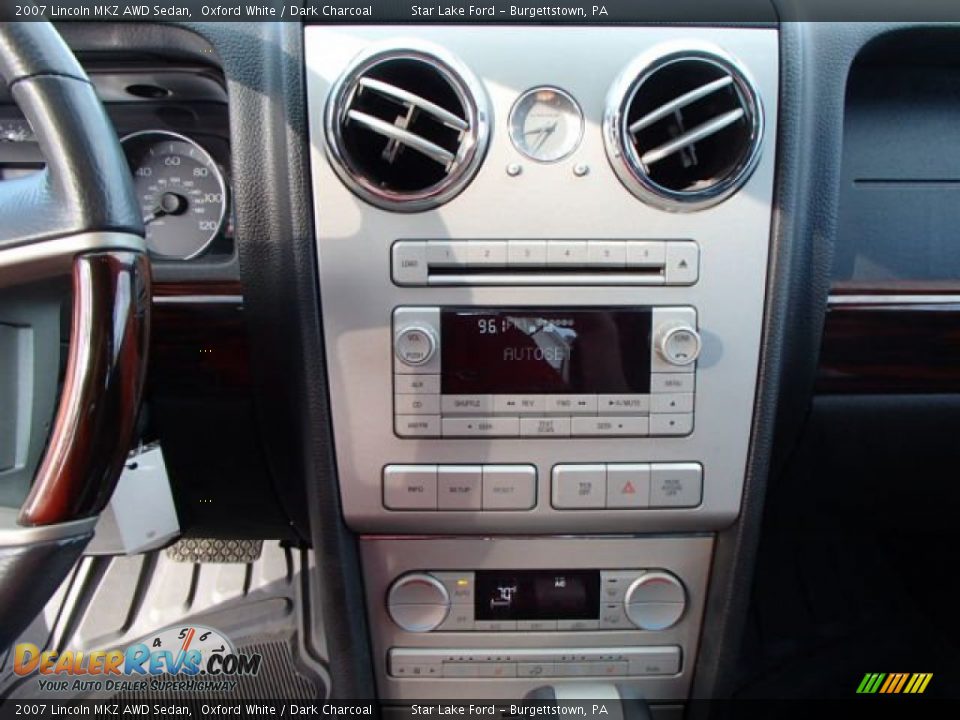 2007 Lincoln MKZ AWD Sedan Oxford White / Dark Charcoal Photo #11