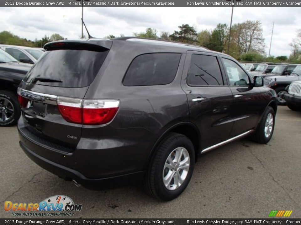2013 Dodge Durango Crew AWD Mineral Gray Metallic / Dark Graystone/Medium Graystone Photo #6