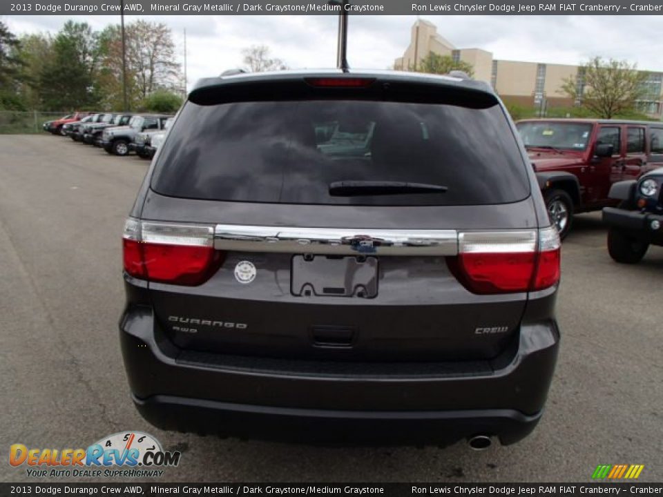 2013 Dodge Durango Crew AWD Mineral Gray Metallic / Dark Graystone/Medium Graystone Photo #7