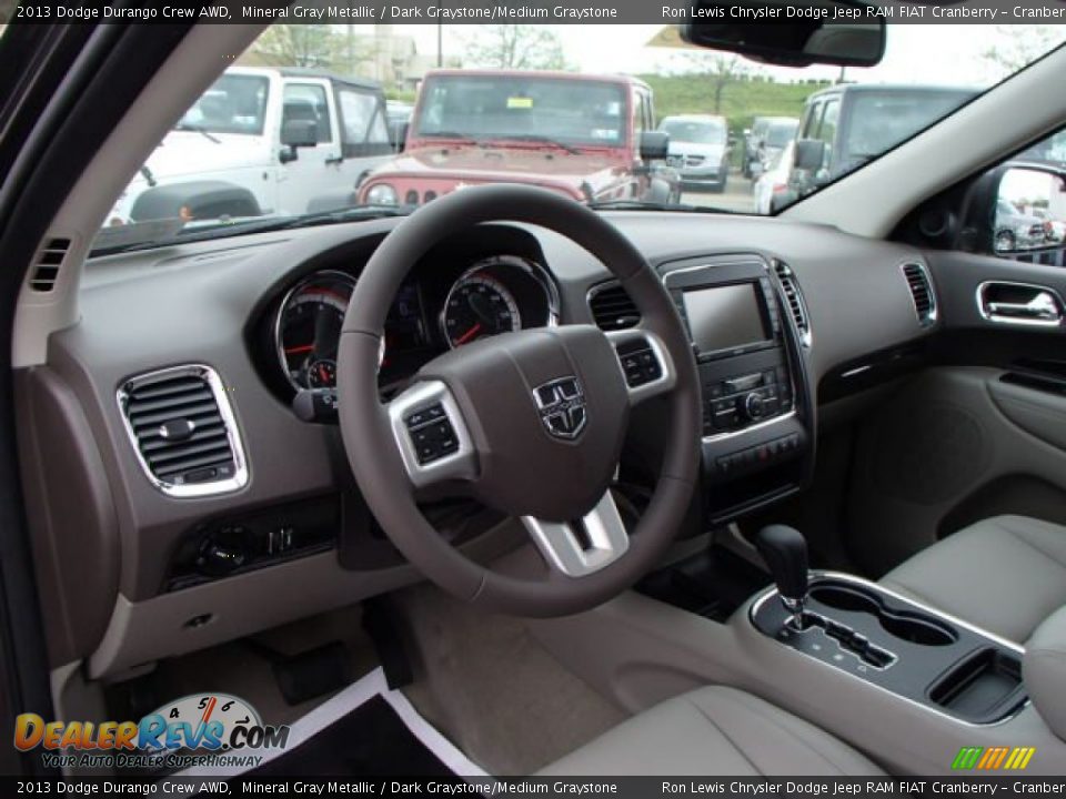 2013 Dodge Durango Crew AWD Mineral Gray Metallic / Dark Graystone/Medium Graystone Photo #10