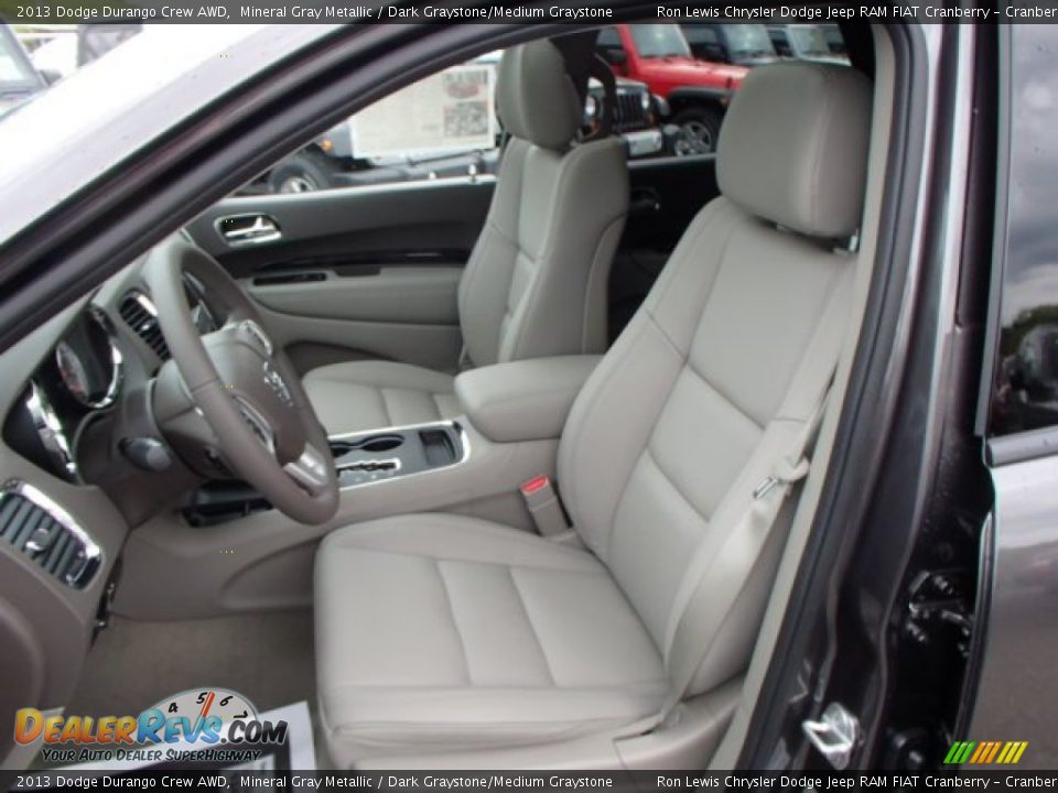 Dark Graystone/Medium Graystone Interior - 2013 Dodge Durango Crew AWD Photo #11